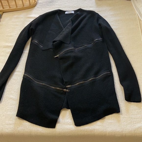 BAILEY 44 black opened front cardigan zipperFront. size XS. P/… - Picture 4 of 7